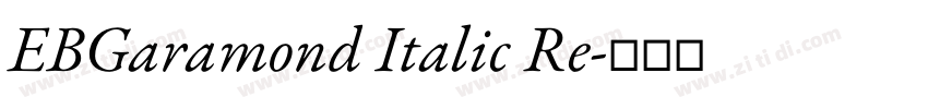 EBGaramond Italic Re字体转换